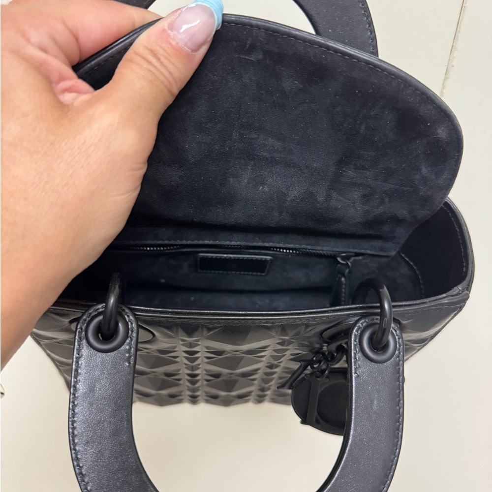 Dior Black Mini Bag with Iconic Quilted Design - Picture 5 of 8